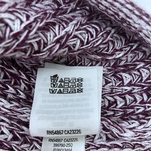 PINK Victoria's Secret XS Purple Marled Knit Oversized Cropped Sweater - Picture 15 of 15